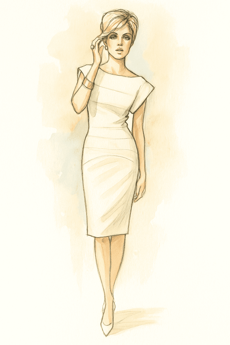 Free Luna Curve Dress Sewing Pattern for Beginners