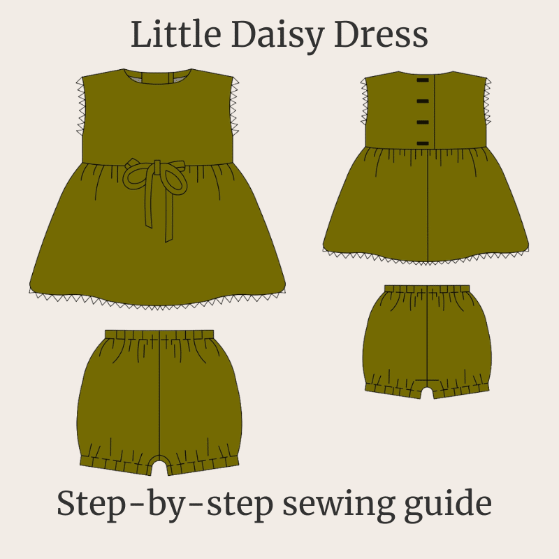 Little Daisy Dress – Premium Baby Sewing Pattern (Sizes 68–86 / 6–18 months)