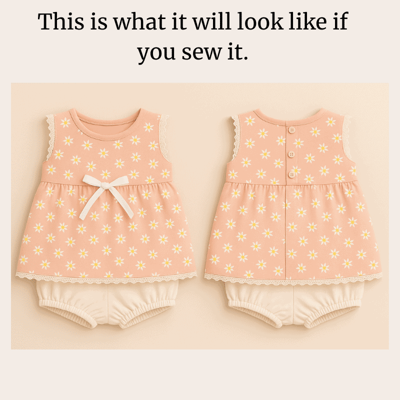 Little Daisy Dress – Premium Baby Sewing Pattern (Sizes 68–86 / 6–18 months) - Image 2