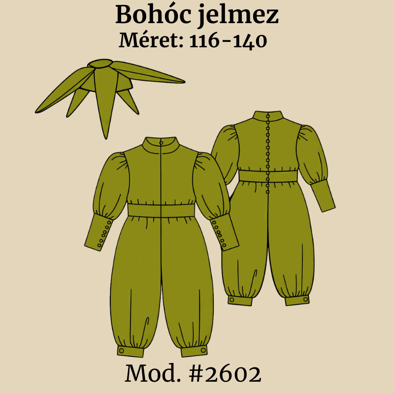 Bohóc jelmez szabásminta gyerekeknek – INGYENES