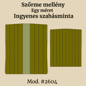 Szőrme mellény szabásminta – ingyenes PDF