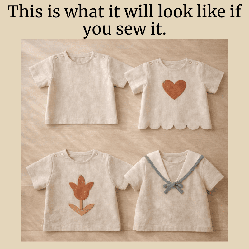 Classic Toddler Shirt – Free Scandinavian Sewing Pattern (4 in 1) - Image 2