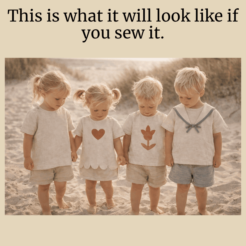 Classic Toddler Shirt – Free Scandinavian Sewing Pattern (4 in 1) - Image 3