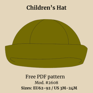 Free Children’s Hat Sewing Pattern PDF | Baby Hat 3M–24M