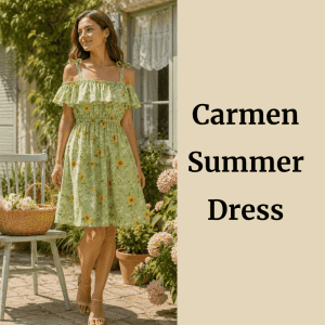 Carmen Dress – Petite Summer Dress PDF Sewing Pattern