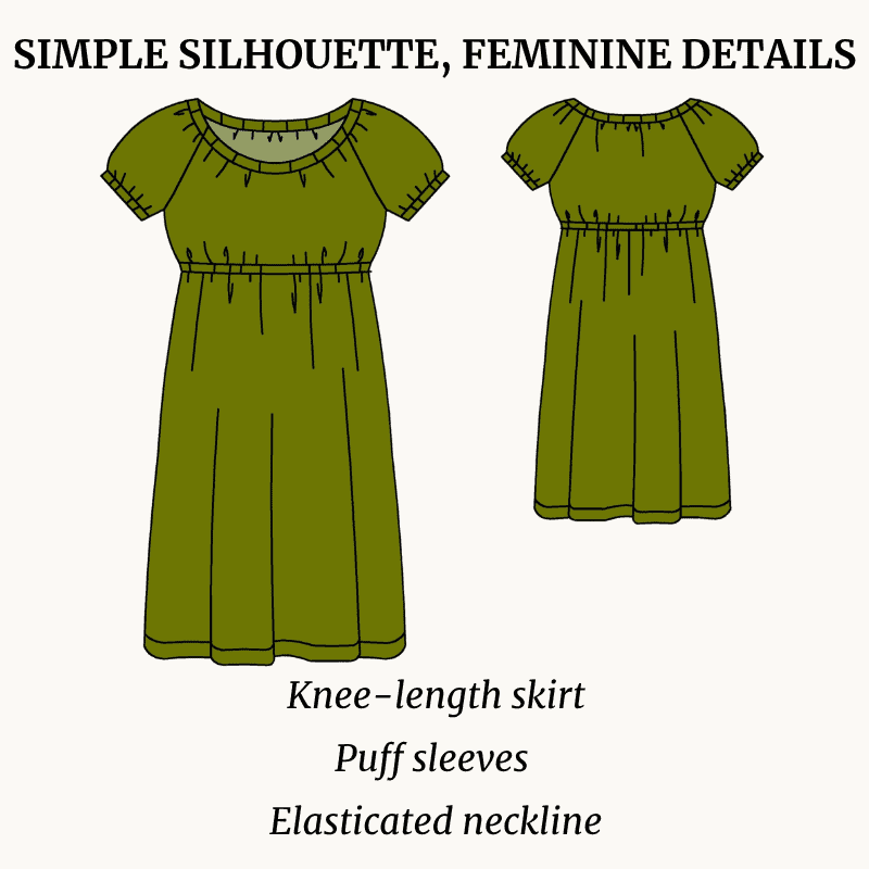 Carmen Dress – Petite Plus Size Sewing Pattern - Image 3